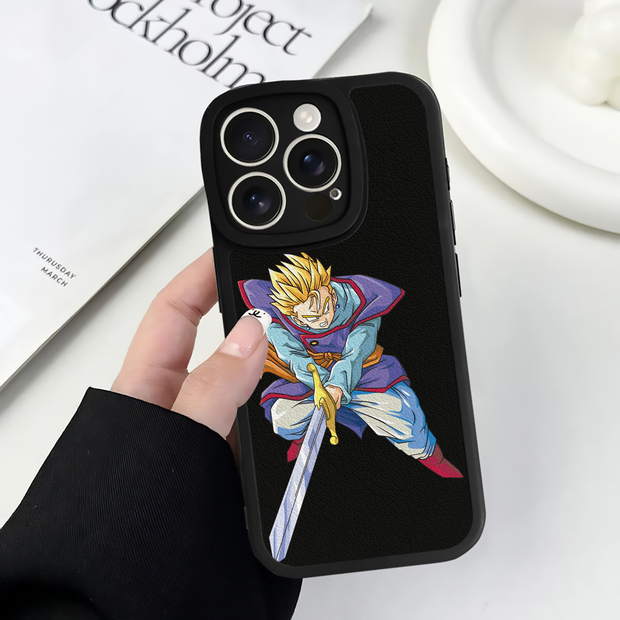 （画像用） ドラゴンボール DRAGON BALL 【iPhone 16シリーズ対応】シリコンスマホケース（レザー調） 材質：シリコン